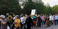 Ежегодный крестный ход из Городца в Дивеево прошел через поселок Центральный Благовещенского благочиния - Выксунская епархия