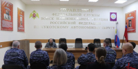 В столице Чукотки духовник Росгвардии провёл лекцию-беседу с личным составом в канун дня памяти небесного покровителя ведомства - Росгвардия