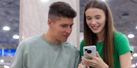 Мужчина. Девушка. Смартфон / Фото: пресс-служба "МегаФона" - ИА Амител