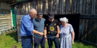 В результате выпадения обильных осадков и подъема уровня рек, в с. Белянка произошло подтопление приусадебных участков. - Белокатайский район