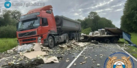 Под Черняховском в ДТП с фурами частично перекрыли трассу на Нестеров - KaliningradToday.Ru
