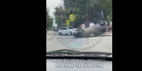 В Пензе на перекрестке Карла Маркса и Красной перевернулся автомобиль сегодня - Stolica58.Ru