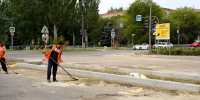 В Волжском активно идут дорожные работы на Привокзальной площади - Администрация г. Волжский
