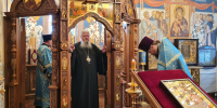 Митрополит Корнилий совершил всенощное бдение в канун праздника иконы Божией Матери «Троеручица» - Архангельская епархия