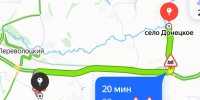 Дорога от села Донецкое до хутора Южный. Фото: Яндекс карты - Ural56.Ru