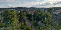 деревья, зелень, тротуары в городе Лахденпохья - Петрозаводск говорит