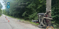 В Гвардейском районе от машины ничего не осталось от удара об дерево - ИА Русский Запад