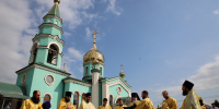 В Неделю 8-ю по Пятидесятнице архиепископ Герасим возглавил Литургию в храме Святой Троицы с. Ногир - Владикавказская Епархия