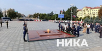 Калужская делегация возложила цветы к Вечному огню в Минске - Телерадиокомпания Ника