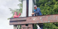 На въезде в Речицу обновили стелу - Газета Жуковские новости