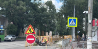 В Курске больше года разрыта дорога, перекрыто движение для замены участка канализации по ул. 2-я Рабочая от ул. Республиканская - Sekunda.Media