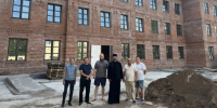 Епископ Мефодий ознакомился с ходом строительства второго корпуса Православной гимназии - Альметьевская Епархия