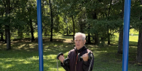 В Карелии 100-летний ветеран занимается на тренажерах - Gubdaily.Ru