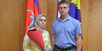Вдове воина-земляка Вахи Дикаева передан орден Мужества - Быково-медиа