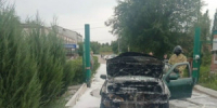 Ехавший автомобиль загорелся в Нефтегорском районе - НИА Самара