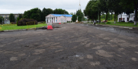 Перекрытие дороги на площади Революции - Город Буй