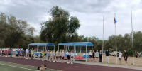На территории центрального стадиона стартовал краеведческий палаточный подростково-молодежный слет «Росинки большой России» - Администрация Харабалинского района