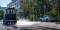В Мурманске охлаждают раскалённые дороги - Телекомпания ТВ-21