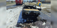 Два человека пострадали при возгорании автомобиля в Дагестане - M24.Ru