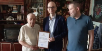 Марат Хисамутдинов поздравил с 99-летием пилота Рашита Ибрагимова - Министерство транспорта