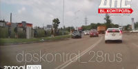 От удара грузовик перевернулся: в Благовещенске в ДТП пострадал водитель (ВИДЕО) - Asn24.Ru