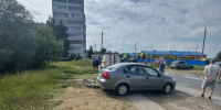 В Сыктывкаре шестилетний велосипедист попал под колеса иномарки - Bnkomi.Ru