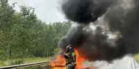 Около Щапово взорвался и сгорел легковой автомобиль - Stupino.Info