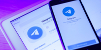 Мессенджер Telegram на смартфоне - ИА Общественная служба новостей