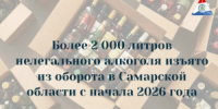 С начала 2026 года специалисты регионального Минпромторга изъяли более 2 000 литров незаконной алкогольной продукции. - НИА Самара