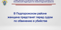 В Подпорожском районе женщина предстанет перед судом по обвинению в убийстве   - Следственный комитет