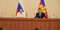 Кондратьев и Михайлюк провели заседание по безопасности летом на Кубани - ТК Краснодар