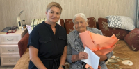 Ветеран Великой Отечественной войны Серафима Воронцова отмечает своё 99-летие - Калининский район