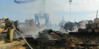 Тушение пожара в селе Верхнепашино - Газета Красноярский рабочий