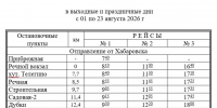 Расписание движения пригородных теплоходов на август составили в Хабаровске - ИА Хабаровский край сегодня