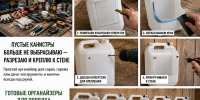 Пустые канистры больше не выбрасываю — разрезаю и креплю к стене: в сарае ни разбросанных инструментов, ни вечного беспорядка - Pro Город Ухта