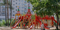 В воронежском парке «Танаис» открыли новую детскую площадку - ГТРК Воронеж