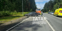 Автобус с детьми-хоккеистами опрокинулся в кювет, столкнувшись с Ford в РТ - ИА Татар-информ