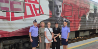 В Новосибирске сотрудники регионального следственного управления встретили «Поезд Победы» - Следственный комитет