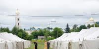 Палаточный городок развернут в Дивееве для празднования Дня памяти преподобного Серафима Саровского - Саров24