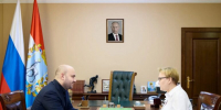 Вячеслав Федорищев и уполномоченный по правам человека региона Елена Лапушкина обсудили работу института - SamaraGIS.Ru