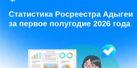 Статистика Управления Росреестра по Республике Адыгея за первое полугодие 2026 года - МФЦ