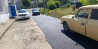 О ходе выполнения работ по благоустройству дворовых территорий по ул. Гагарина, 1, 1А, 1Б, 1В в с. Бархатово. - Город Сосновоборск