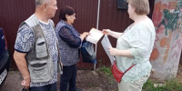 В микрорайоне Новосиликатный прошел профилактический противопожарный рейд - Администрация г. Барнаул