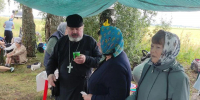 Жители сел встречают крестный ход Арзамас-Дивеево - Благочиние Арзамасского района