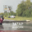 Опора ЛЭП с оборванными проводами перегородила дорогу после ДТП в Казани - ИА Татар-информ