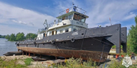 Буксир-толкач горел в Ярославле - Ярославский регион