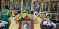 «Радуйся, преподобне Серафиме, Саровский чудотворче». Божественная литургия в Успенском храме г. Мглина - Мглинское благочиние