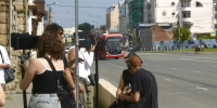 Челябинский троллейбус проехал по вымышленному маршруту ради съёмок комедийного сериала про раджу - Pchela.News