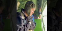 скриншот видео со страницы Сергея Жестянникова в соцсети - Вологда-поиск