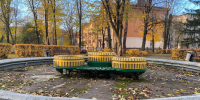 Фонтан на площади Рокоссовского в Великих Луках временно не работает - Pln-Pskov.Ru